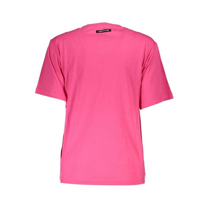 CAVALLI CLASS T-SHIRT MANICHE CORTE DONNA ROSA