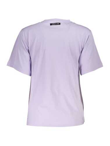 CAVALLI CLASS PURPLE WOMAN SHORT SLEEVE T-SHIRT