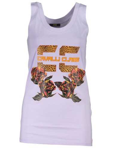 CAVALLI CLASS PURPLE WOMEN'S TANK TOP