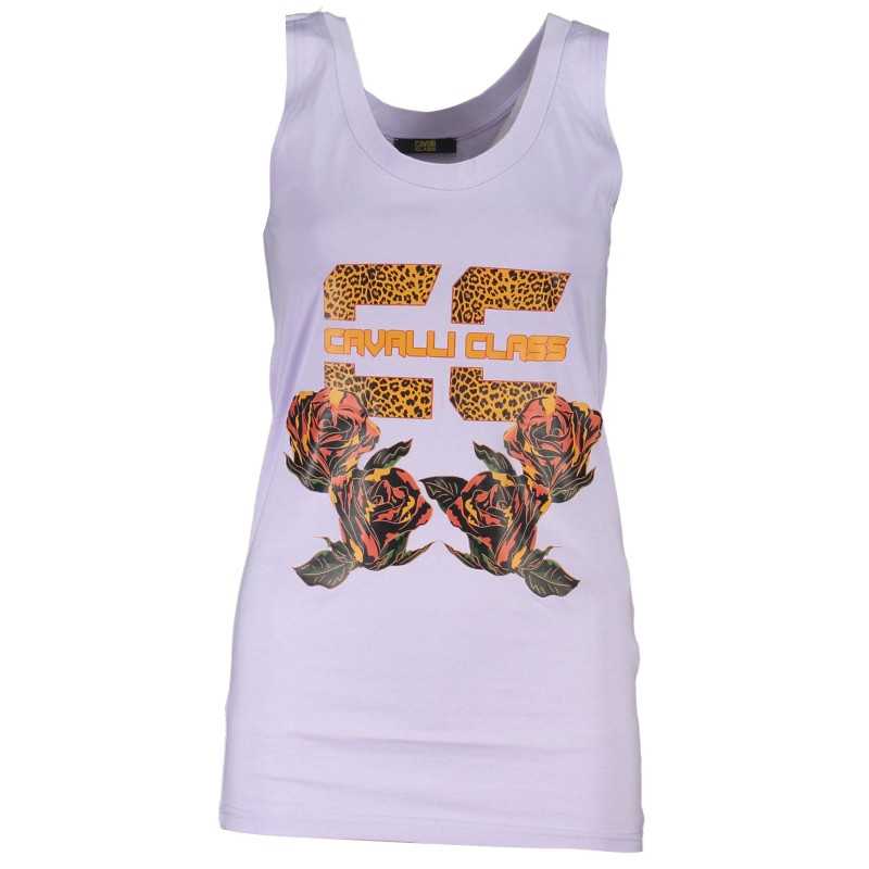 CAVALLI CLASS PURPLE WOMEN'S TANK TOP