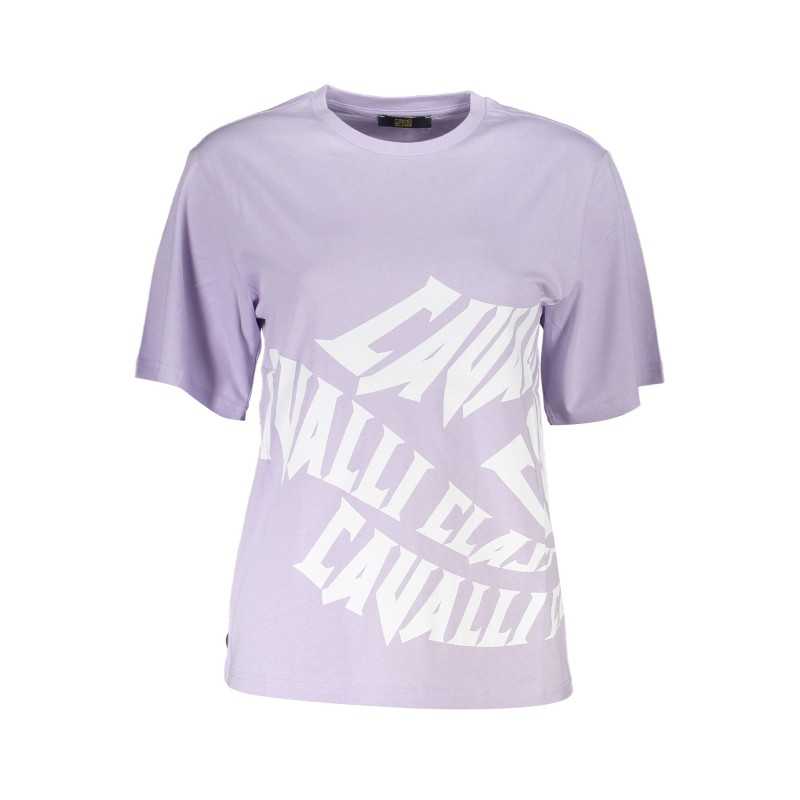 CAVALLI CLASS T-SHIRT MANICHE CORTE DONNA VIOLA