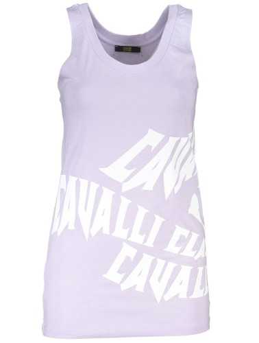 CAVALLI CLASS PURPLE WOMEN'S TANK TOP