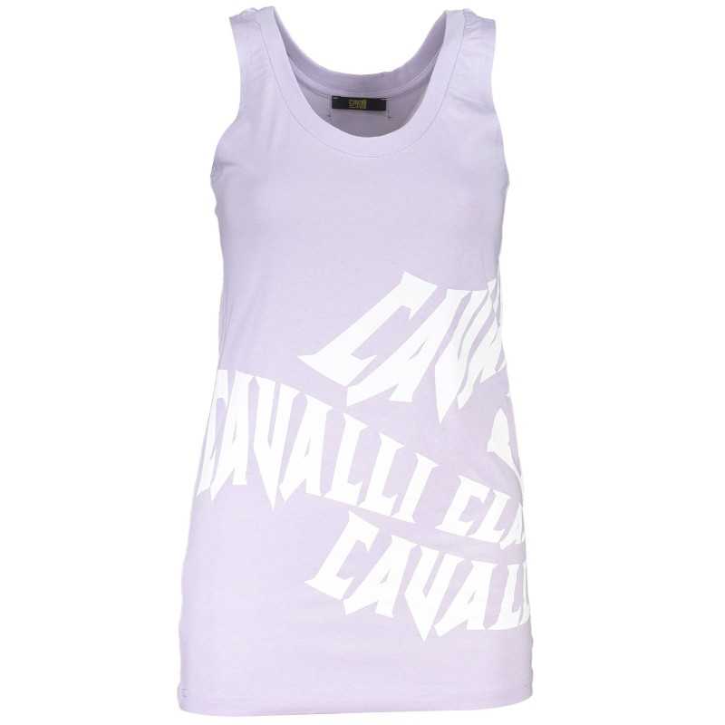 CAVALLI CLASS PURPLE WOMEN'S TANK TOP