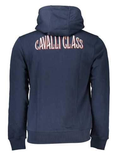 CAVALLI CLASS FELPA CON ZIP UOMO BLU