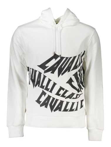 CAVALLI CLASS SWEATSHIRT WITHOUT ZIP MAN WHITE