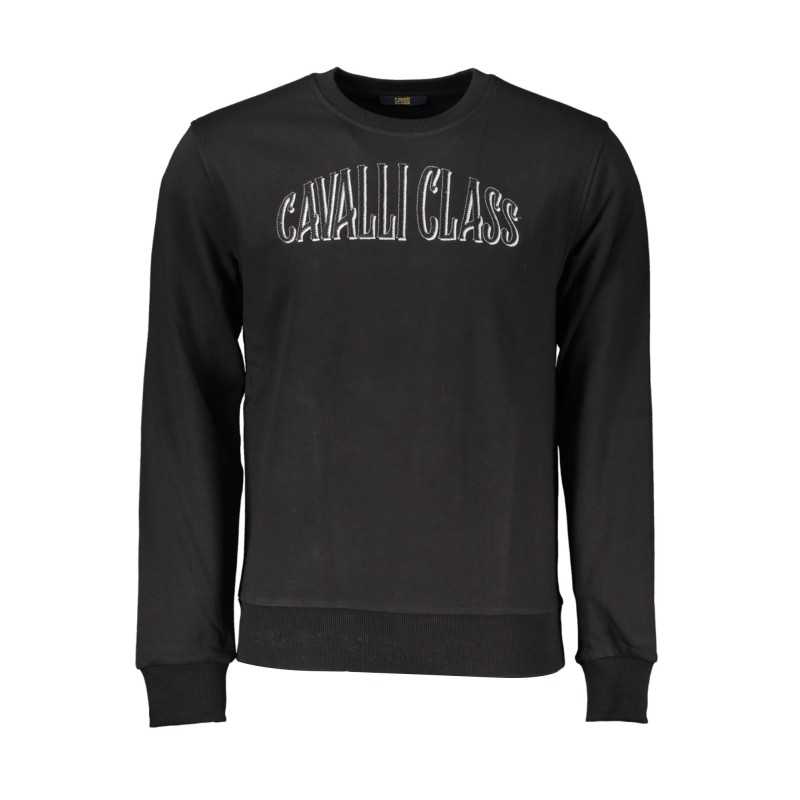 CAVALLI CLASS SWEATSHIRT WITHOUT ZIP BLACK MAN