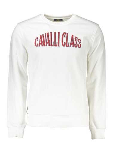 CAVALLI CLASS FELPA SENZA ZIP UOMO BIANCO