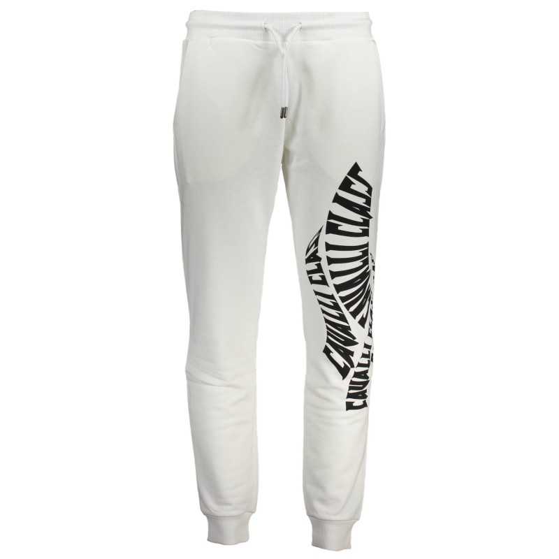 CAVALLI CLASS WHITE MEN'S TROUSERS