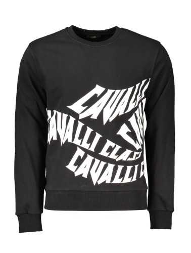 CAVALLI CLASS SWEATSHIRT WITHOUT ZIP BLACK MAN