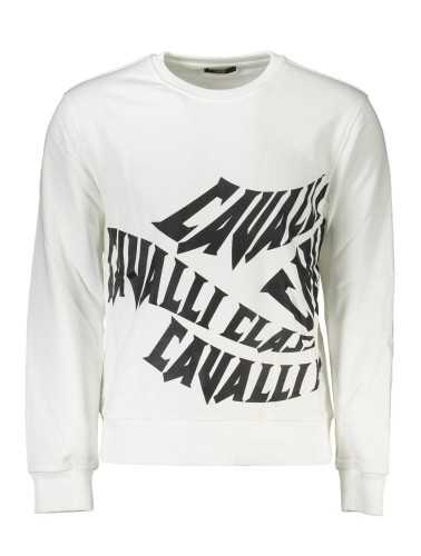 CAVALLI CLASS SWEATSHIRT WITHOUT ZIP MAN WHITE