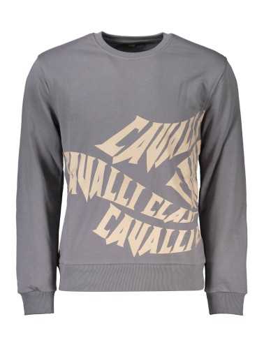 CAVALLI CLASS FELPA SENZA ZIP UOMO GRIGIO