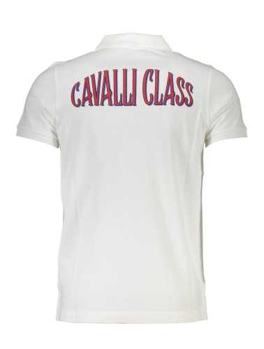 CAVALLI CLASS POLO SHORT SLEEVE MAN WHITE