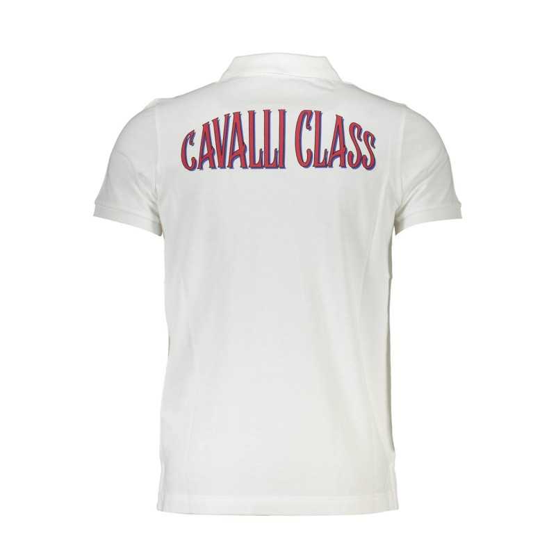 CAVALLI CLASS POLO SHORT SLEEVE MAN WHITE