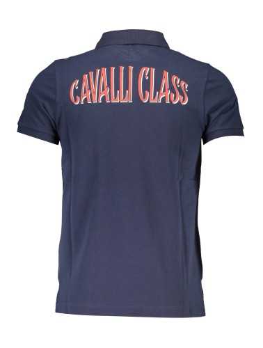 CAVALLI CLASS POLO SHORT SLEEVE MAN BLUE