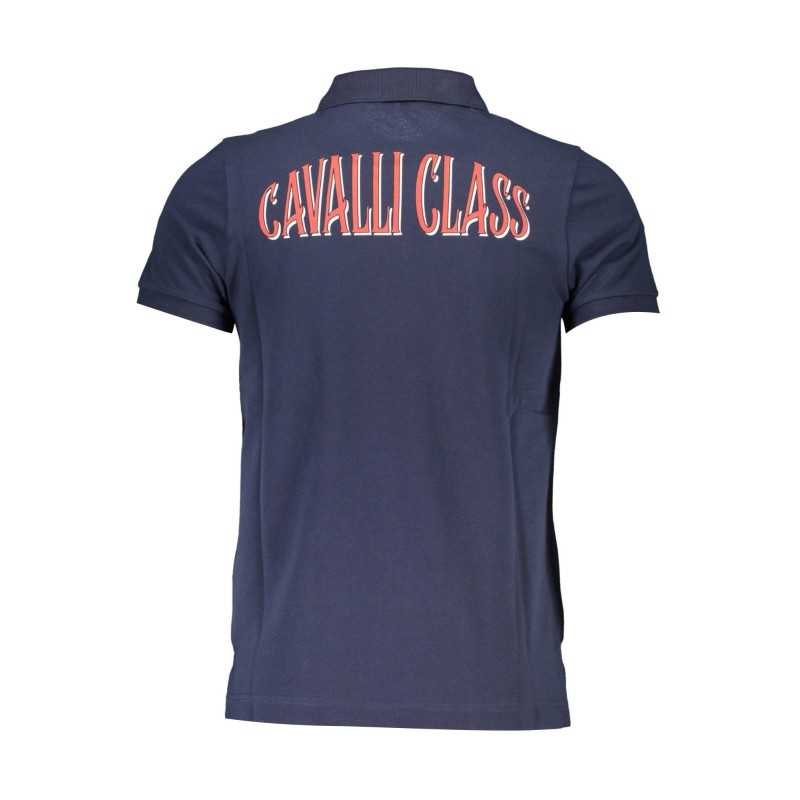 CAVALLI CLASS POLO SHORT SLEEVE MAN BLUE