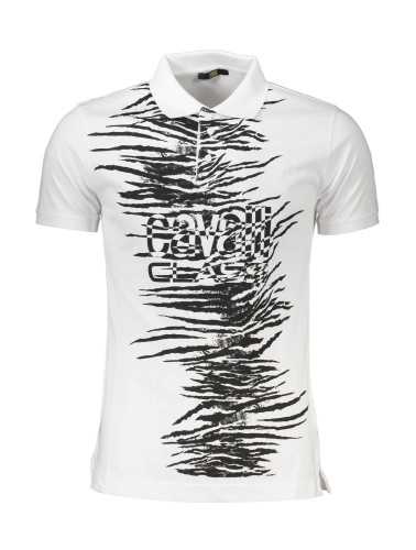 CAVALLI CLASS POLO SHORT SLEEVE MAN WHITE