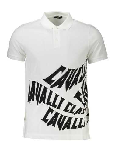 CAVALLI CLASS POLO SHORT SLEEVE MAN WHITE