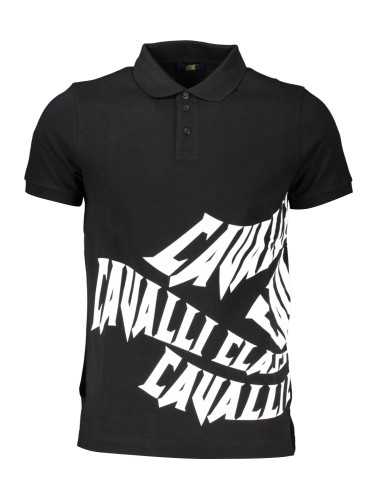 CAVALLI CLASS POLO MANICHE CORTE UOMO NERO