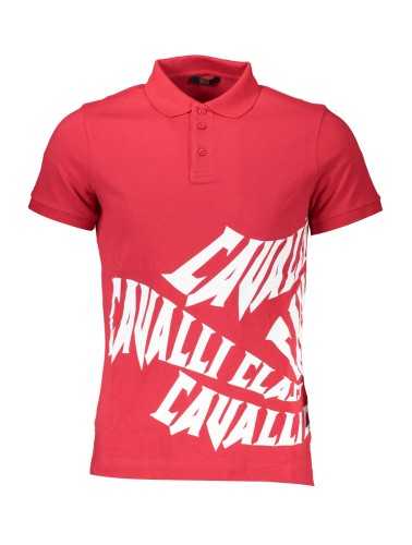 CAVALLI CLASS POLO MANICHE CORTE UOMO ROSSO