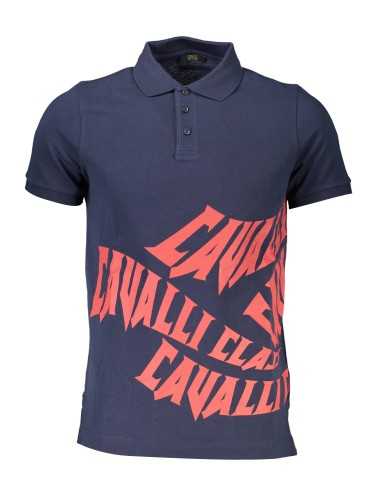 CAVALLI CLASS POLO SHORT SLEEVE MAN BLUE