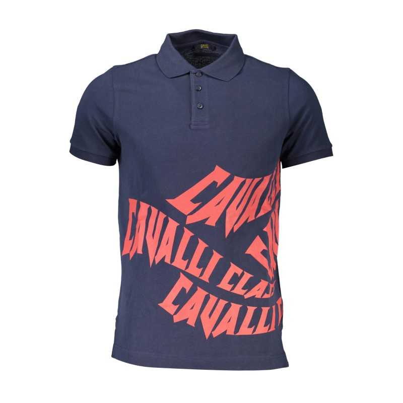 CAVALLI CLASS POLO SHORT SLEEVE MAN BLUE