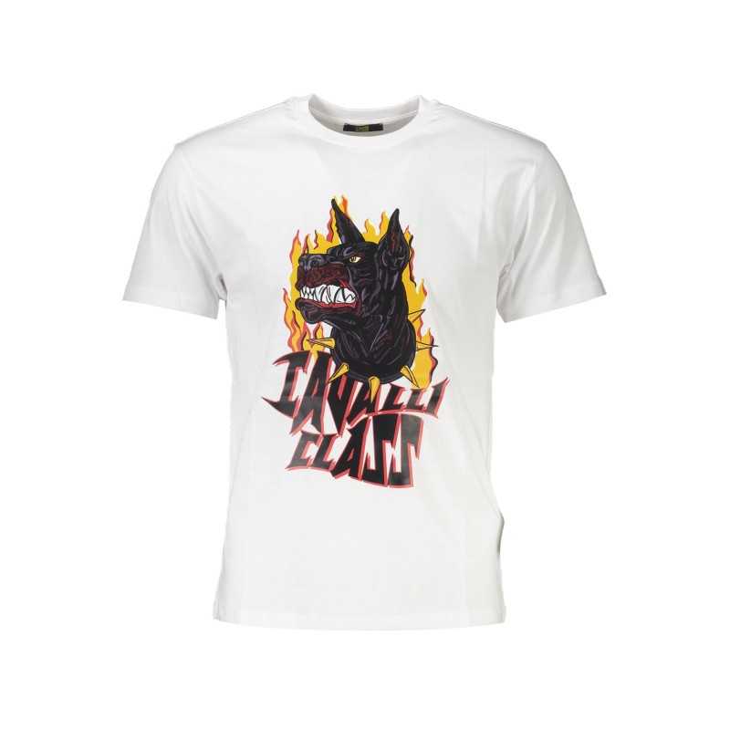 CAVALLI CLASS T-SHIRT SHORT SLEEVE MAN WHITE