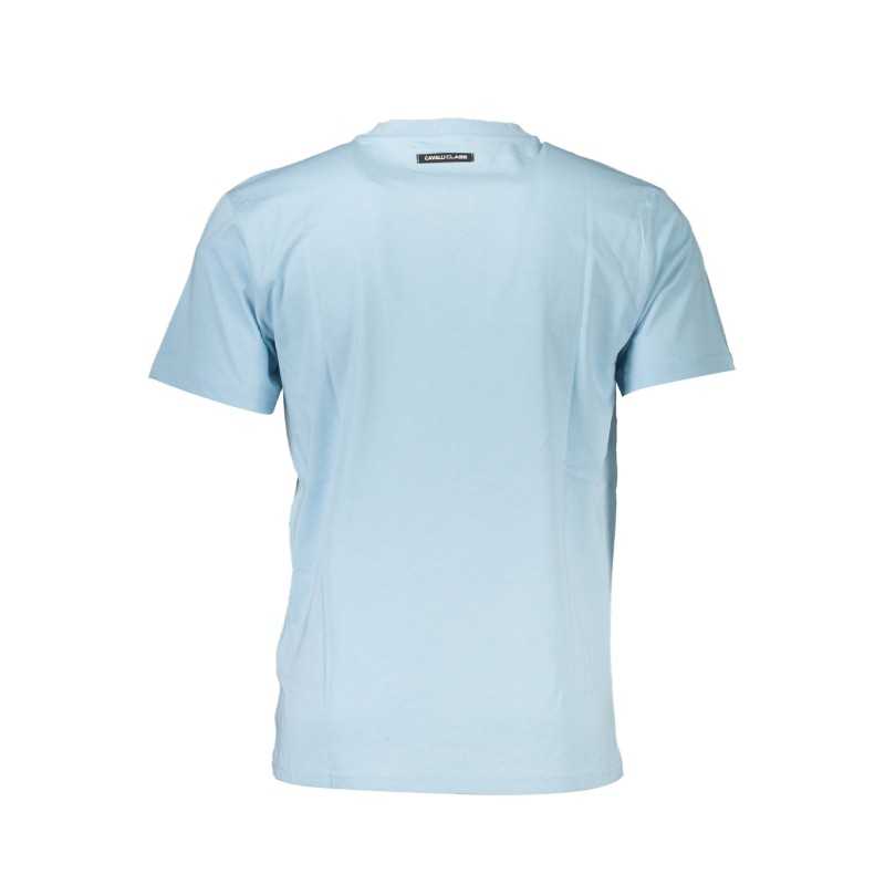 CAVALLI CLASS T-SHIRT MANICHE CORTE UOMO AZZURRO