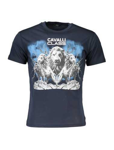 CAVALLI CLASS T-SHIRT MANICHE CORTE UOMO BLU