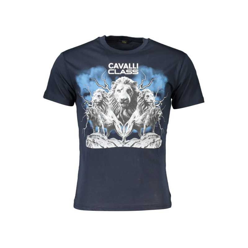 CAVALLI CLASS T-SHIRT MANICHE CORTE UOMO BLU