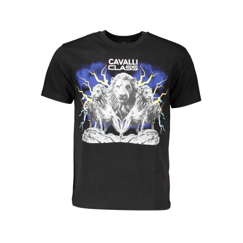 CAVALLI CLASS T-SHIRT MANICHE CORTE UOMO NERO