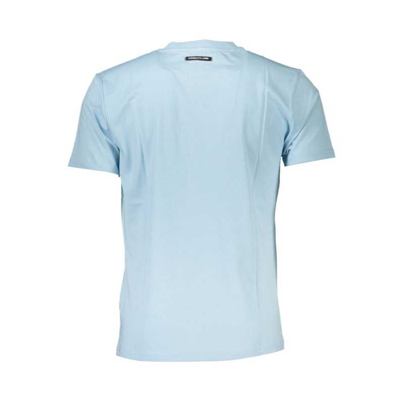 CAVALLI CLASS T-SHIRT MANICHE CORTE UOMO AZZURRO