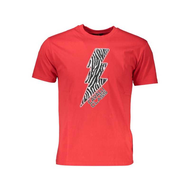 CAVALLI CLASS T-SHIRT MANICHE CORTE UOMO ROSSO