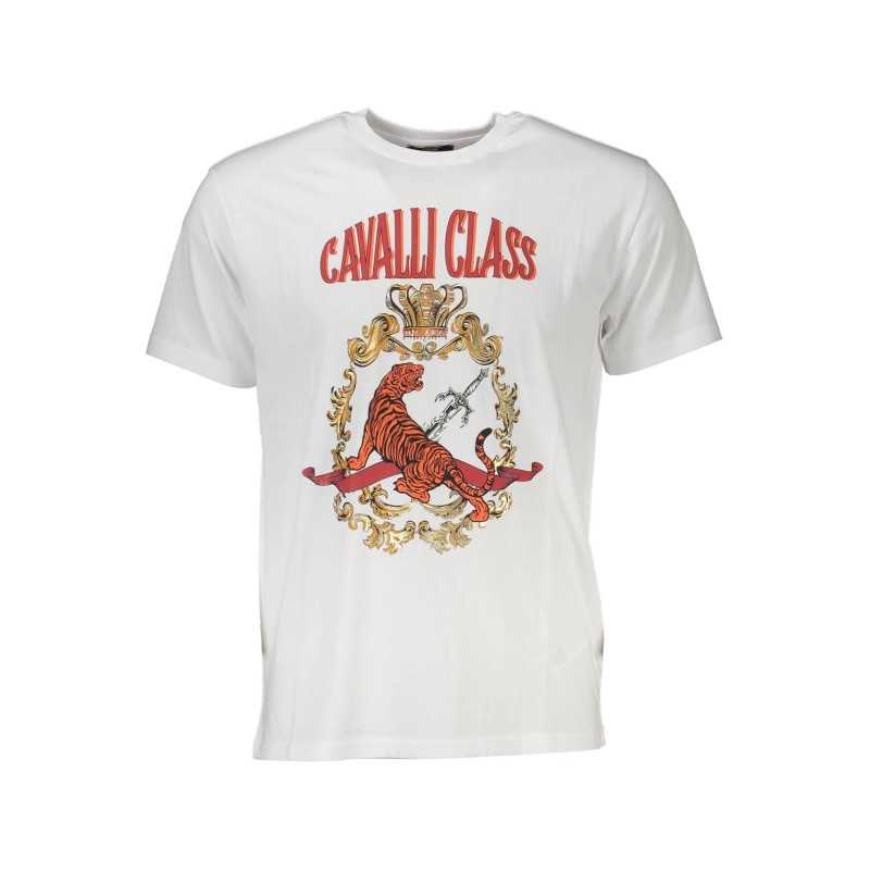 CAVALLI CLASS T-SHIRT MANICHE CORTE UOMO BIANCO