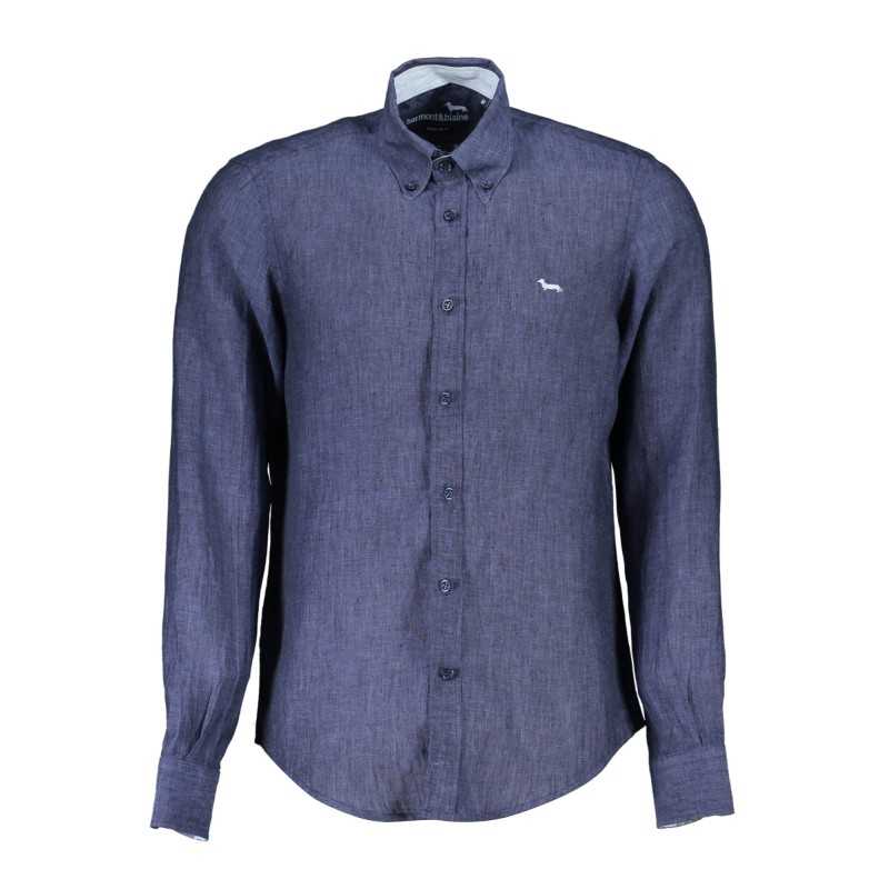 HARMONT & BLAINE CAMICIA MANICHE LUNGHE UOMO BLU