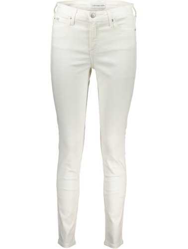 CALVIN KLEIN WOMEN'S DENIM JEANS WHITE