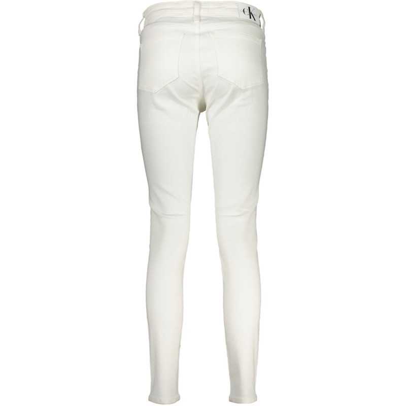 CALVIN KLEIN WOMEN'S DENIM JEANS WHITE