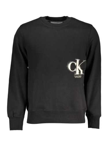 CALVIN KLEIN SWEATSHIRT WITHOUT ZIP BLACK MAN