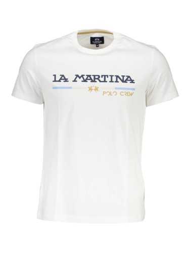 LA MARTINA WHITE MAN SHORT SLEEVE T-SHIRT