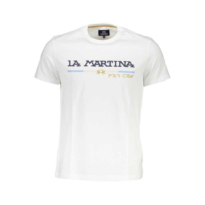 LA MARTINA WHITE MAN SHORT SLEEVE T-SHIRT