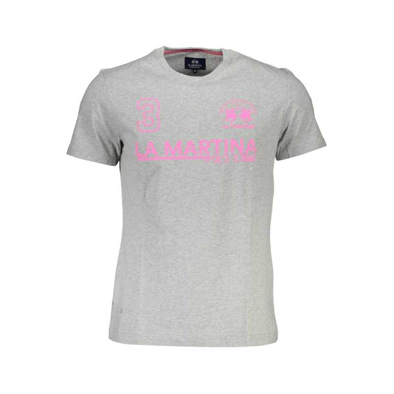 LA MARTINA T-SHIRT MANICHE CORTE UOMO GRIGIO