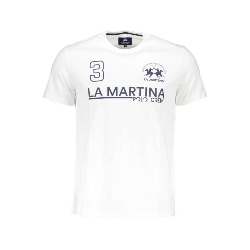 LA MARTINA WHITE MAN SHORT SLEEVE T-SHIRT