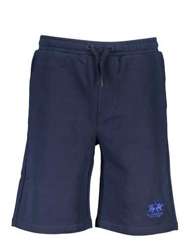 LA MARTINA BLUE MEN'S BERMUDA PANTS