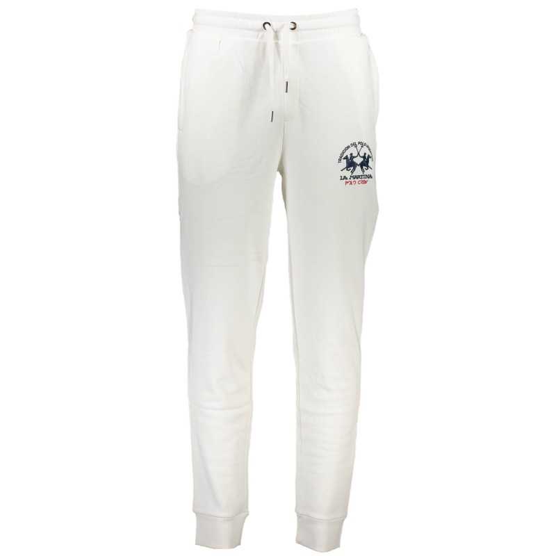 LA MARTINA WHITE MEN'S TROUSERS