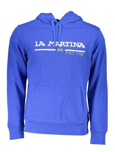 LA MARTINA BLUE MEN'S SWEATSHIRT WITHOUT ZIP