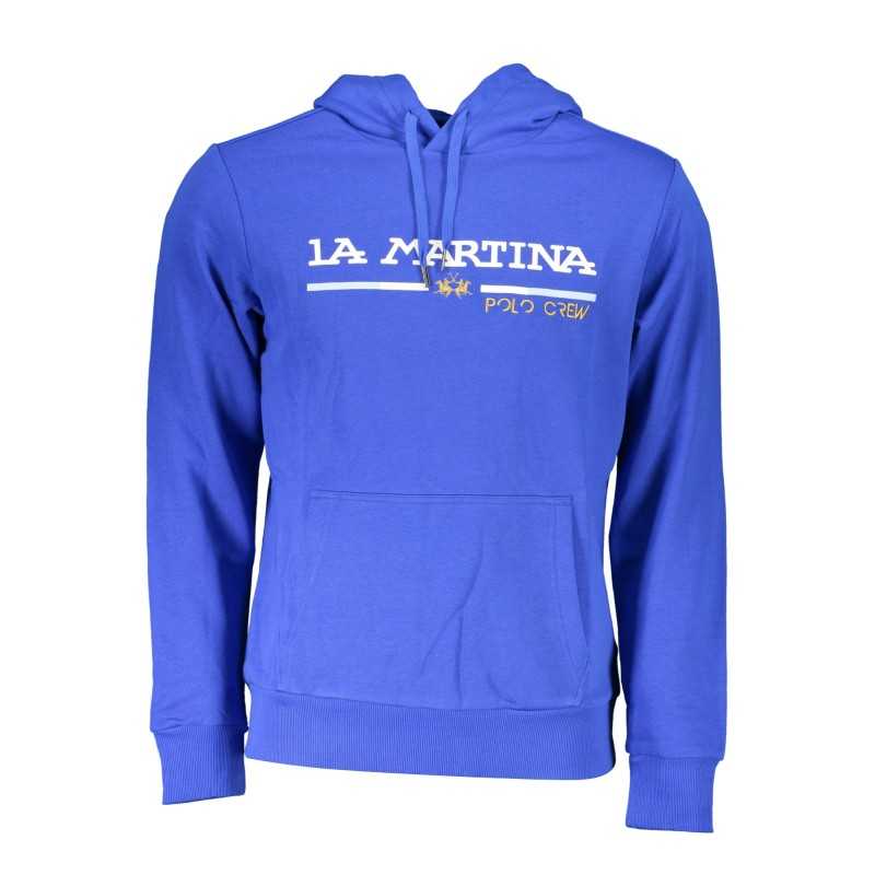 LA MARTINA BLUE MEN'S SWEATSHIRT WITHOUT ZIP