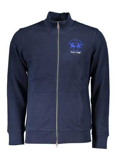 LA MARTINA MEN'S BLUE ZIPPED SWEATSHIRT