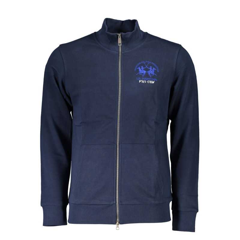 LA MARTINA MEN'S BLUE ZIPPED SWEATSHIRT