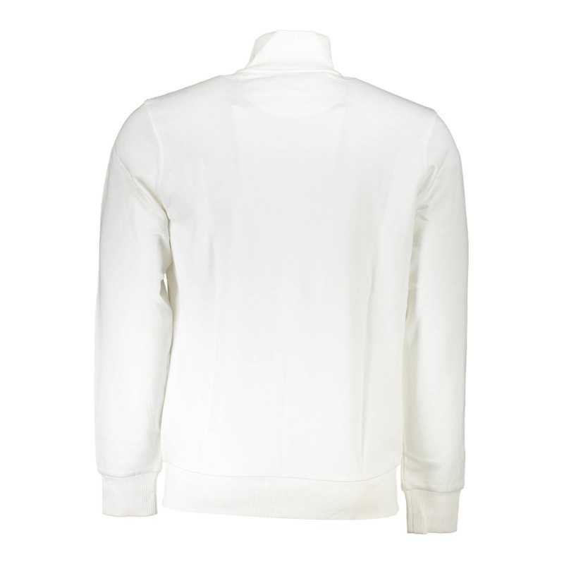 LA MARTINA MEN'S WHITE ZIPPED SWEATSHIRT