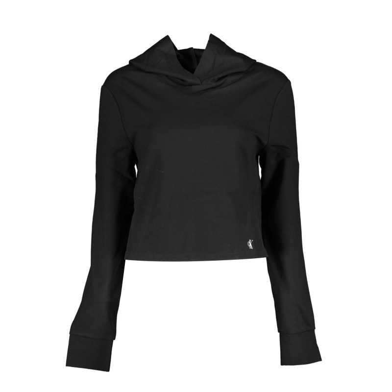 CALVIN KLEIN WOMEN'S SWEATSHIRT WITHOUT ZIP BLACK