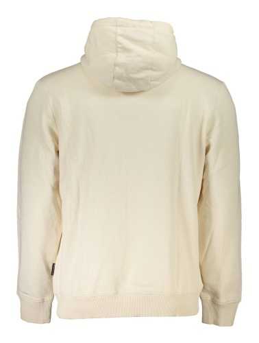 NAPAPIJRI MEN'S WHITE ZIPPED SWEATSHIRT